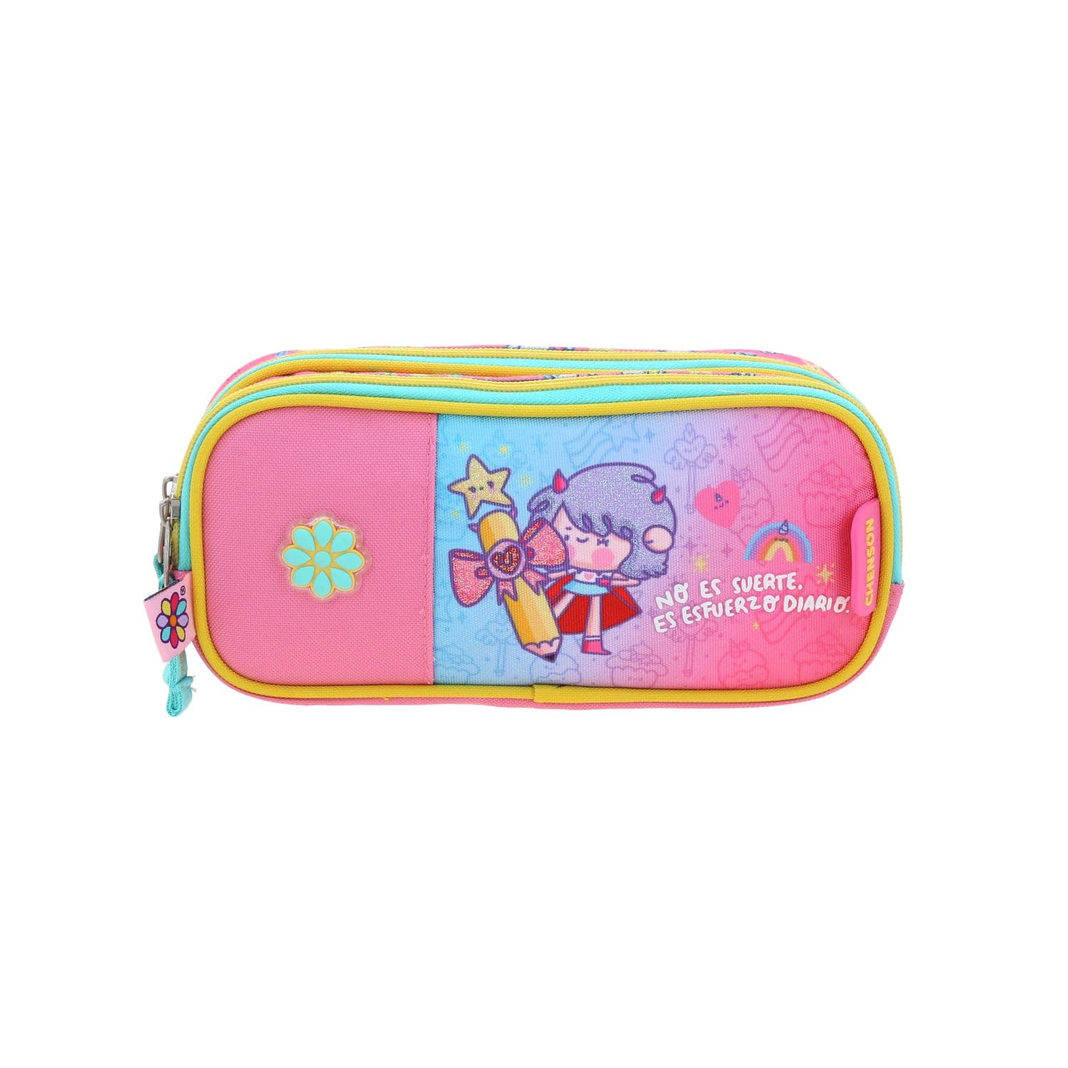 Lapicera Vania Bachur Rosa Escolar Infantil | Estuche Portalápices, modelo VB71094-P