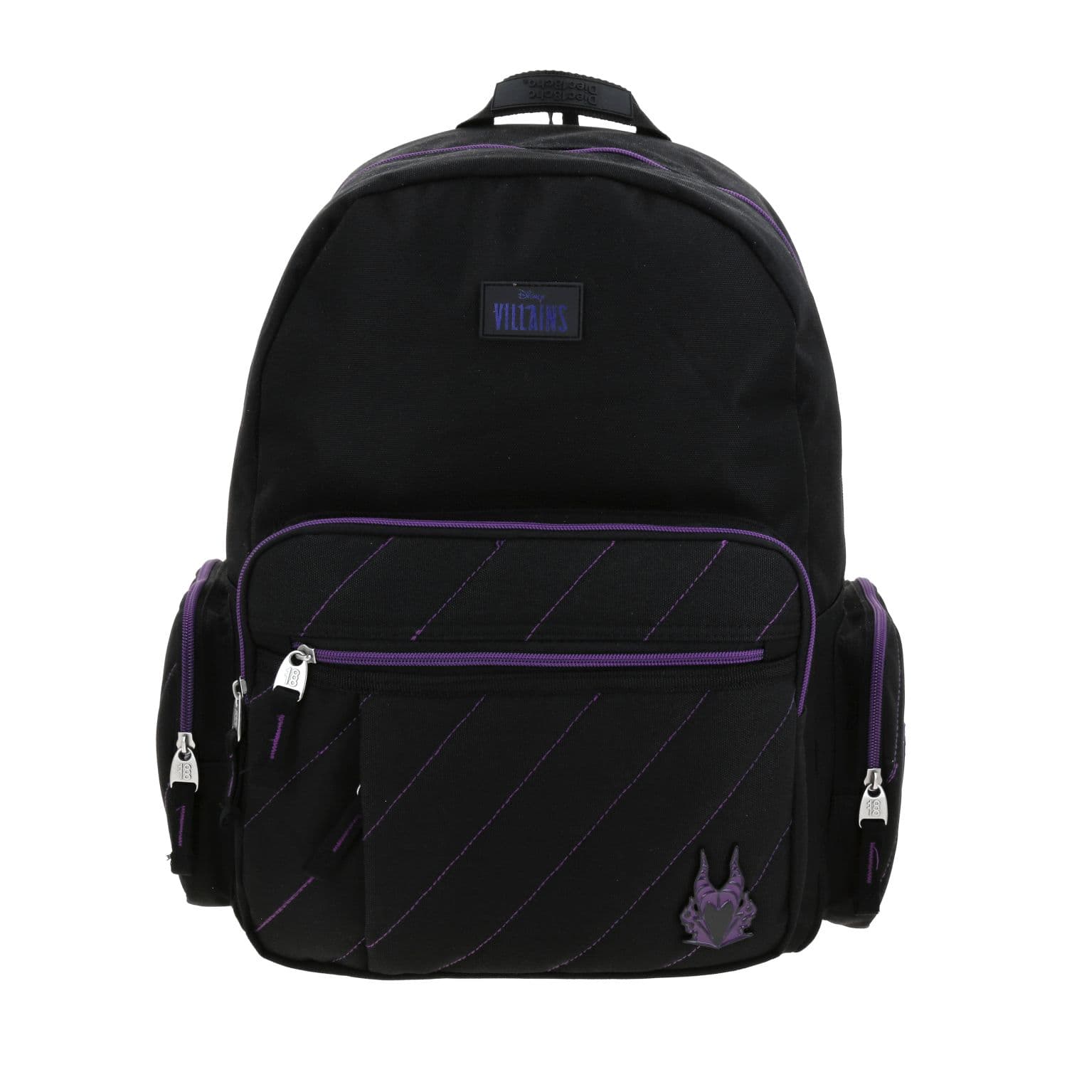 Mochila juvenil Villanas by Chenson negra con amplio compartimento, modelo VI70200-3